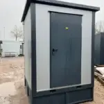 Conteneur sanitaire 2×2 m avec douche et réservoir